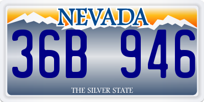 NV license plate 36B946