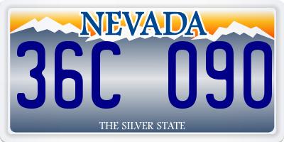 NV license plate 36C090