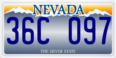 NV license plate 36C097