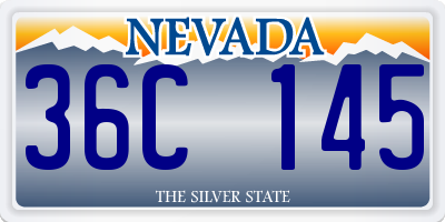 NV license plate 36C145