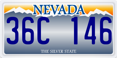 NV license plate 36C146