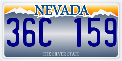 NV license plate 36C159