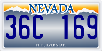 NV license plate 36C169