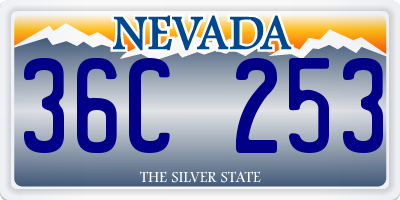 NV license plate 36C253