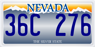 NV license plate 36C276
