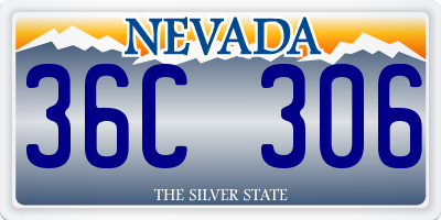 NV license plate 36C306