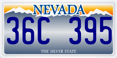 NV license plate 36C395