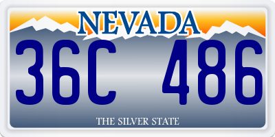 NV license plate 36C486