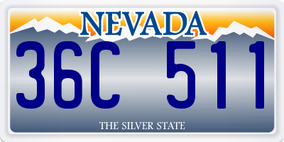 NV license plate 36C511