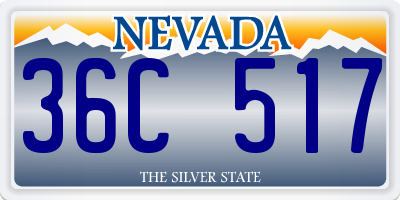 NV license plate 36C517