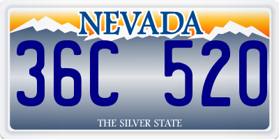 NV license plate 36C520