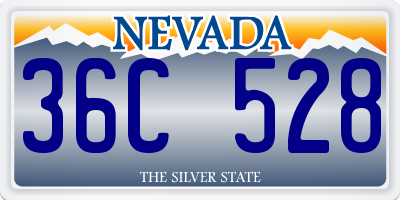 NV license plate 36C528