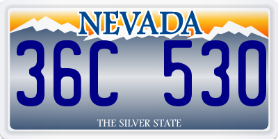 NV license plate 36C530