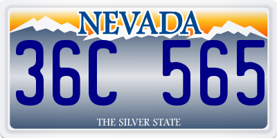 NV license plate 36C565