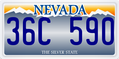 NV license plate 36C590