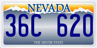 NV license plate 36C620