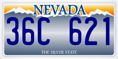 NV license plate 36C621