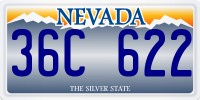 NV license plate 36C622