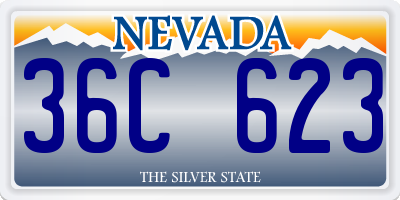 NV license plate 36C623