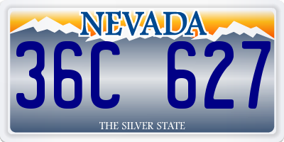 NV license plate 36C627