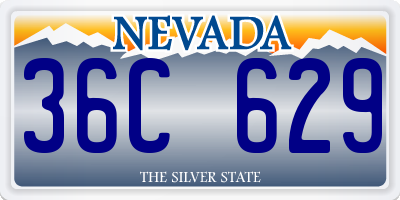 NV license plate 36C629