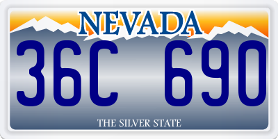 NV license plate 36C690