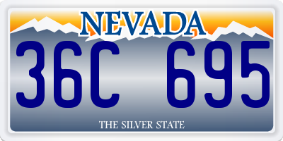 NV license plate 36C695