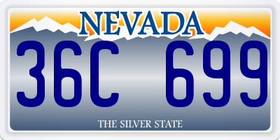 NV license plate 36C699