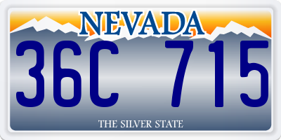 NV license plate 36C715