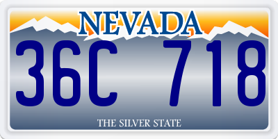 NV license plate 36C718