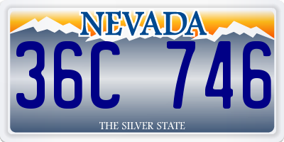 NV license plate 36C746