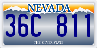 NV license plate 36C811