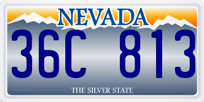 NV license plate 36C813