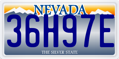 NV license plate 36H97E