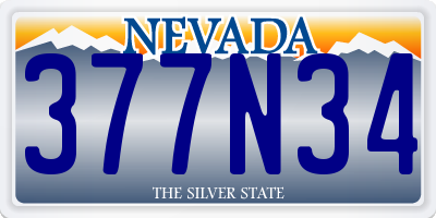 NV license plate 377N34