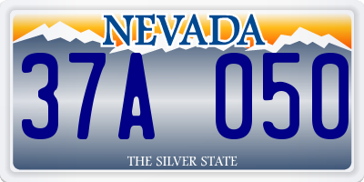 NV license plate 37A050
