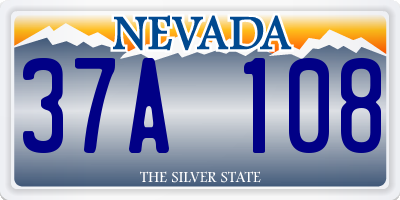 NV license plate 37A108