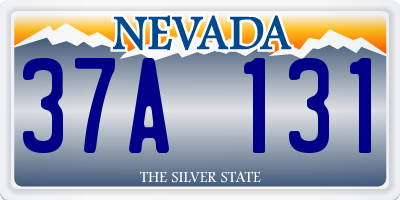 NV license plate 37A131