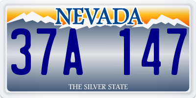 NV license plate 37A147