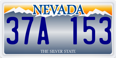 NV license plate 37A153
