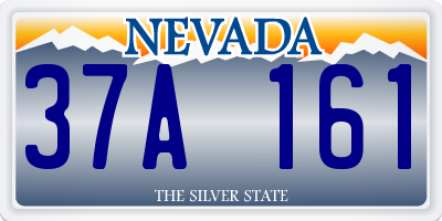 NV license plate 37A161