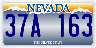 NV license plate 37A163