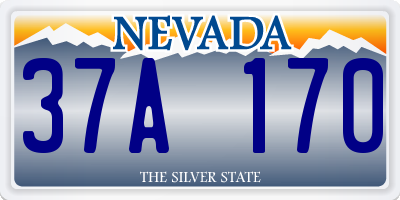 NV license plate 37A170