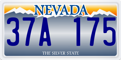 NV license plate 37A175