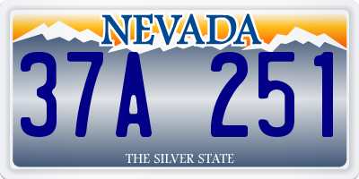 NV license plate 37A251