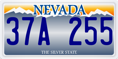 NV license plate 37A255