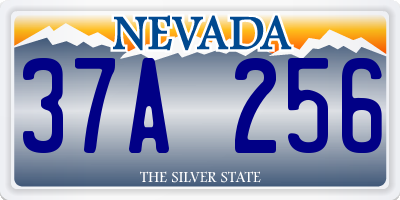 NV license plate 37A256
