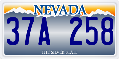 NV license plate 37A258