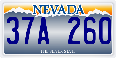 NV license plate 37A260