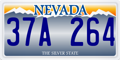 NV license plate 37A264